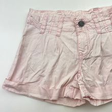 Load image into Gallery viewer, Girls Pumpkin Patch, pink lightweight cotton shorts, adjustable, FUC, size 7,