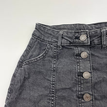 Load image into Gallery viewer, Girls 1964 Denim Co, stretch denim skirt, L: 30.5cm, W: 27cm across unstretched, GUC, size 8,