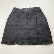 Load image into Gallery viewer, Girls 1964 Denim Co, stretch denim skirt, L: 30.5cm, W: 27cm across unstretched, GUC, size 8,