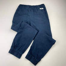 Load image into Gallery viewer, Boys Country Road, navy stretch cotton casual pants, elasticated, inside leg: 54cm, GUC, size 8,