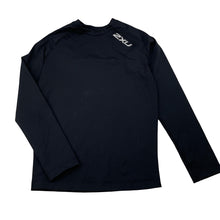 Load image into Gallery viewer, Unisex 2XU, long sleeve sports compression top (Youth M), GUC, size 8-9,