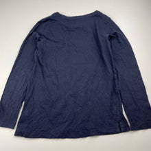 Load image into Gallery viewer, Girls Cotton On, navy cotton long sleeve top, sequin horse, GUC, size 8,