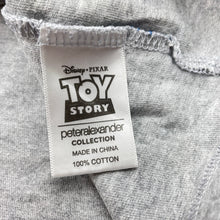 Load image into Gallery viewer, Boys Peter Alexander, Toy Story cotton pyjama top (wash fade, cracked print), FUC, size 8,