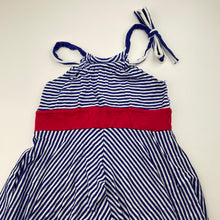 Load image into Gallery viewer, Girls Pixie Girl, Chasing Fireflies, stretchy striped dress, GUC, size 7, L: 77cm