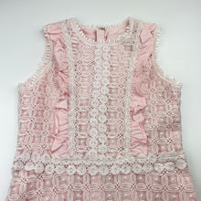 Load image into Gallery viewer, Girls WITCHERY, cotton-lined lace party / formal dress, EUC, size 8, L: 66cm (middle)
