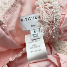 Load image into Gallery viewer, Girls WITCHERY, cotton-lined lace party / formal dress, EUC, size 8, L: 66cm (middle)