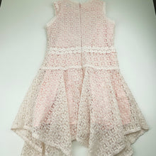 Load image into Gallery viewer, Girls WITCHERY, cotton-lined lace party / formal dress, EUC, size 8, L: 66cm (middle)