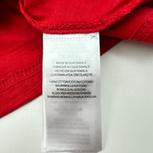 Load image into Gallery viewer, Unisex POLO RALPH LAUREN, red cotton long sleeve top, armpit to armpit: 38cm, shoulder to cuff: 46cm, EUC, size 8-9,