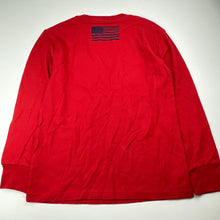 Load image into Gallery viewer, Unisex POLO RALPH LAUREN, red cotton long sleeve top, armpit to armpit: 38cm, shoulder to cuff: 46cm, EUC, size 8-9,