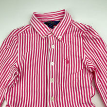 Load image into Gallery viewer, Girls POLO RALPH LAUREN, soft jersey cotton long sleeve shirt dress, EUC, size 7, L: 60cm