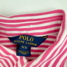 Load image into Gallery viewer, Girls POLO RALPH LAUREN, soft jersey cotton long sleeve shirt dress, EUC, size 7, L: 60cm