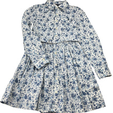 Load image into Gallery viewer, Girls POLO RALPH LAUREN, floral cotton shirt dress, pockets, EUC, size 8, L: 67cm