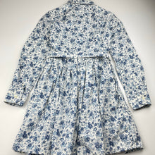 Load image into Gallery viewer, Girls POLO RALPH LAUREN, floral cotton shirt dress, pockets, EUC, size 8, L: 67cm