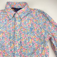 Load image into Gallery viewer, Girls POLO RALPH LAUREN, floral cotton shirt dress, pockets, EUC, size 8, L: 66cm