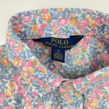 Load image into Gallery viewer, Girls POLO RALPH LAUREN, floral cotton shirt dress, pockets, EUC, size 8, L: 66cm