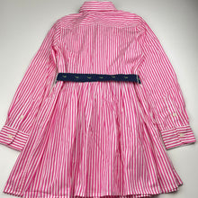 Load image into Gallery viewer, Girls POLO RALPH LAUREN, lightweight cotton shirt dress, EUC, size 8, L: 64cm