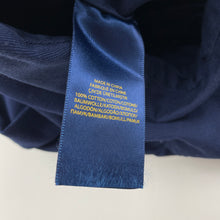 Load image into Gallery viewer, Girls POLO RALPH LAUREN, navy cotton short sleeve shirt dress, EUC, size 8, L: 68cm