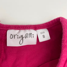 Load image into Gallery viewer, Girls Origami, long sleeve pleated dress, FUC, size 8, L: 65cm
