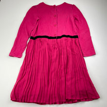 Load image into Gallery viewer, Girls Origami, long sleeve pleated dress, FUC, size 8, L: 65cm