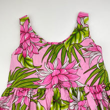 Load image into Gallery viewer, Girls floral, lightweight summer dress, no labels, armpit-armpit: 32.5cm, EUC, size 7-8, L: 80cm