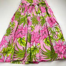 Load image into Gallery viewer, Girls floral, lightweight summer dress, no labels, armpit-armpit: 32.5cm, EUC, size 7-8, L: 80cm