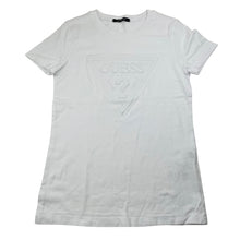 Load image into Gallery viewer, Girls GUESS, white cotton tee / top, size XS, armpit-armpit 37.5cm, EUC, size 12,