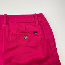 Load image into Gallery viewer, Unisex POLO RALPH LAUREN, pink stretch cotton shorts, waist: 29.5cm across, EUC, size 8,