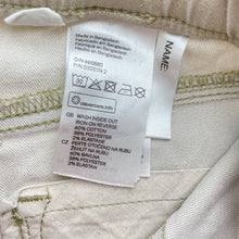 Load image into Gallery viewer, Girls H&M, lightweight metallic gold pants, elasticated, inside leg: 52cm, GUC, size 8,