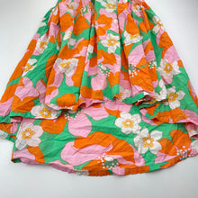 Load image into Gallery viewer, Girls Country Road, colourful floral lightweight cotton dress, EUC, size 5, L: 55cm at front