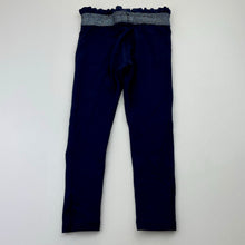 Load image into Gallery viewer, Girls Country Road, navy stretchy pants, elasticated, inside leg: 38.5cm, FUC, size 4,