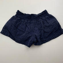 Load image into Gallery viewer, Girls Country Road, lined broderie cotton shorts, elasticated (wash fade), FUC, size 7,