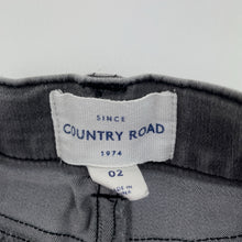 Load image into Gallery viewer, Unisex Country Road, stretch denim jeans, adjustable, inside leg: 31.5cm, FUC, size 2,