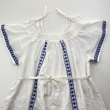 Load image into Gallery viewer, Girls Country Road, lined, embroidered cotton summer dress, EUC, size 8, L: 73cm