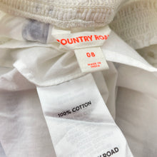 Load image into Gallery viewer, Girls Country Road, lined, embroidered cotton summer dress, EUC, size 8, L: 73cm