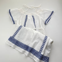 Load image into Gallery viewer, Girls Country Road, lined, embroidered cotton summer dress, EUC, size 8, L: 73cm