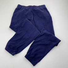 Load image into Gallery viewer, Girls GYMBOREE, navy cotton casual pants, elasticated, inside leg: 51cm, EUC, size 8,