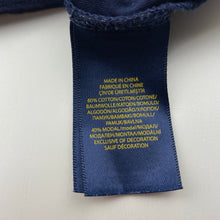 Load image into Gallery viewer, Girls POLO RALPH LAUREN, button-up navy cotton long sleeve top, GUC, size 8-10,