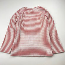 Load image into Gallery viewer, Girls Milkshake, ribbed long sleeve top, flip sequin flamingo, GUC, size 8,