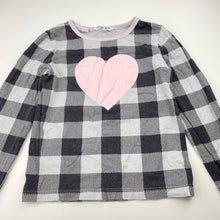 Load image into Gallery viewer, Girls Country Road, cotton long sleeve pyjama top (wash fade), FUC, size 4-5,