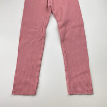 Load image into Gallery viewer, Girls HUX, ribbed leggings, elasticated, inside leg: 40cm, GUC, size 8,