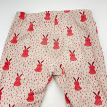 Load image into Gallery viewer, Girls Seed, stretchy leggings, rabbits, inside leg: 51cm, FUC, size 8,