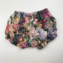 Load image into Gallery viewer, Girls Dimples, lightweight floral cotton shorts / bloomers, EUC, size 00-0,