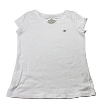 Load image into Gallery viewer, Girls TOMMY HILFIGER, lightweight V-neck tee / top, FUC, size 8-10,