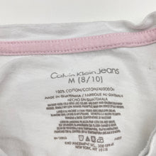Load image into Gallery viewer, Girls Calvin Klein Jeans, cotton tee / top, sequins, FUC, size 8-10,