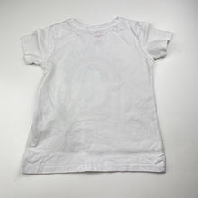 Load image into Gallery viewer, Girls Cotton On, cotton tee / top (discolouration at neck), FUC, size 3,