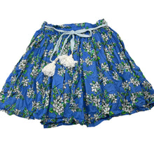 Load image into Gallery viewer, Girls Coco and Ginger, hand made, lightweight floral cotton skirt, elasticated, L:39cm, EUC, size 8,