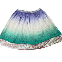 Load image into Gallery viewer, Girls American Girl, lightweight cotton & sequin skirt, elasticated, L:35cm, EUC, size 10-12,