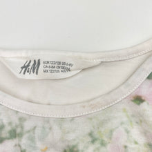 Load image into Gallery viewer, Girls H&M, lightweight tee / top, rabbit (light marks at neck), FUC, size 7-8,