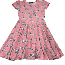 Load image into Gallery viewer, Girls ROCK YOUR KID, stretchy waisted dress, ballerinas (wash fade), FUC, size 8, L: 64cm
