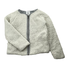 Load image into Gallery viewer, Girls Country Road, cotton-lined fleece zip-up jacket / sweater, FUC, size 6-7,